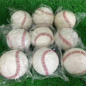 Baseball Full Cowhide 1pcs 9inch Team Handmade White Safety Kid Soft Base Balls Practice For Trainning 30 Wool Core Beisbol Hard