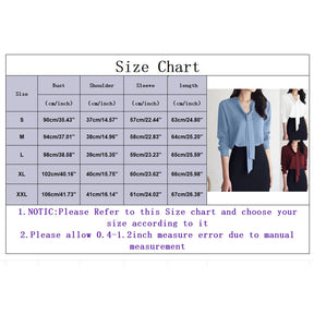 Female Elegant Shirt Women's Solid Color Long Sleeve Business Bow Ribbon Blouse Women Slimming Senior Sense Tunic Tops for Work