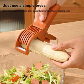 Salad Cutter Chopper Portable Manual Fruit Slicer Creative Vegetable Slicer Kitchen Gadgets Chopping Tool Press Fruit Slicer