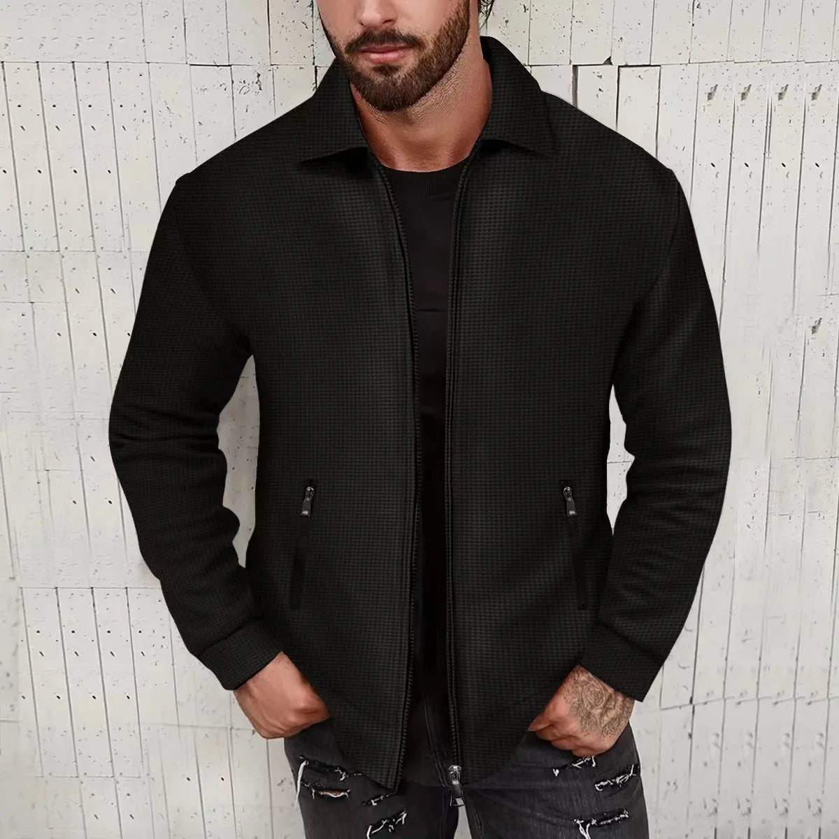 Mens Fashion Simple Solid Men's High Quality Classic Fashion New Zipper Padded Jacket Winter New Thick Men Warm Parka Jackets