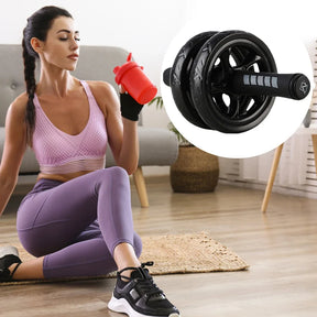 SXHWC Abdominal Training Roller  Noise Core Strength Training Roller Wear-Resistant Abs Workout Equipment  Women Men