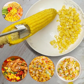 Corn Cob Peeler Stainless Steel Corn Peeling Tool Corn Stripper Tool Corn Thresher Cutter for Home Kitchen Restaurant Supplies