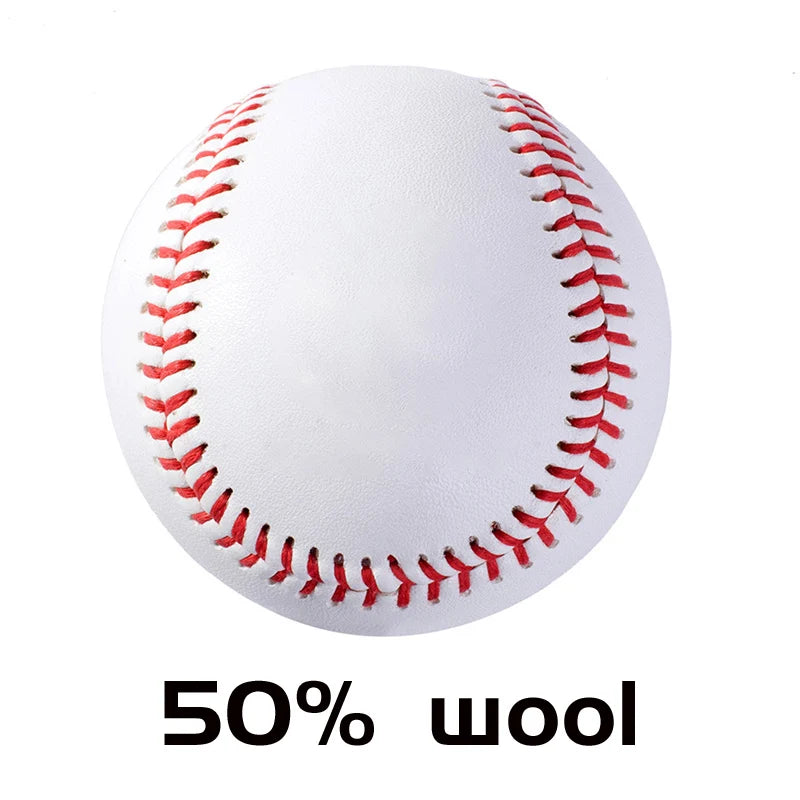 2Pcs High Wool Content Baseball Professional Game Match Top Cowhide 15%50%85% Training Hard Ball Aluminum Bat Hit Durable 9 Inch