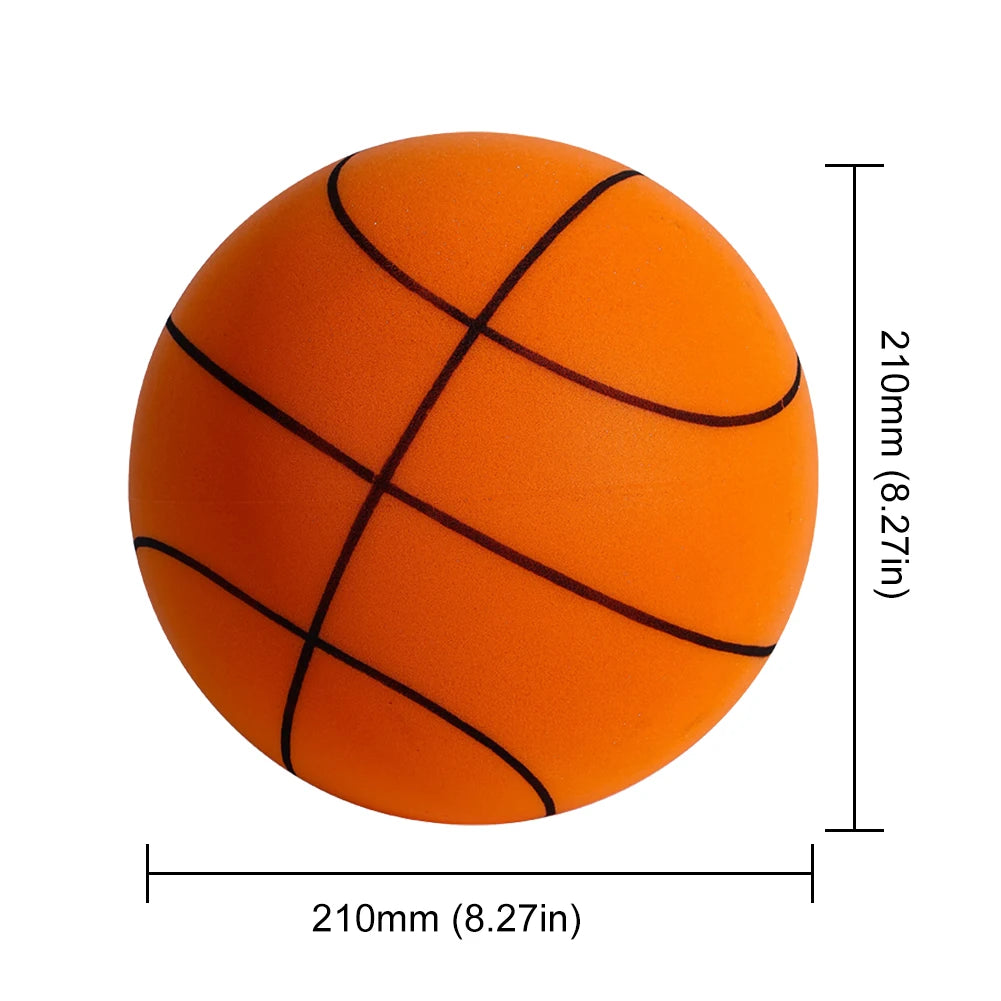 18/21/24CM Kids Bouncing Mute Basketball Squeezable Mute Bouncing Basketball Indoor Silent Ball Foam Basketball Bounce Football