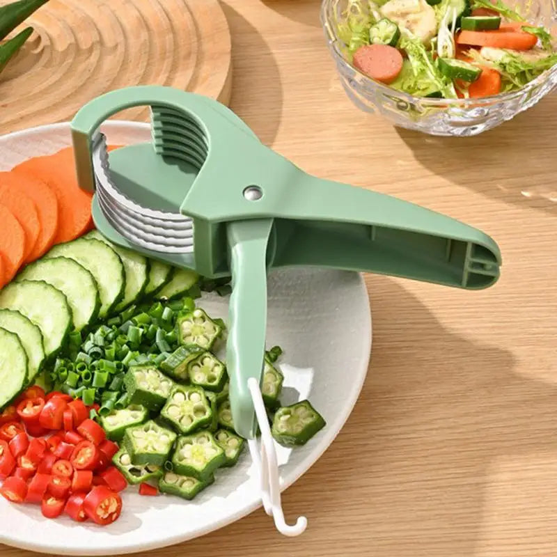 Salad Cutter Chopper Portable Manual Fruit Slicer Creative Vegetable Slicer Kitchen Gadgets Chopping Tool Press Fruit Slicer