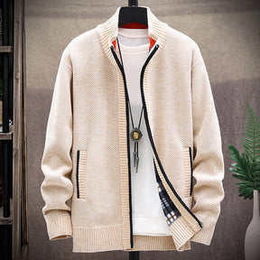 Sweater Jacket Mens Knit Sweater Autumn And Casual Zip Up Hoodies Streetwear Men's Coats Winter New Thick Men Warm Parka Jackets