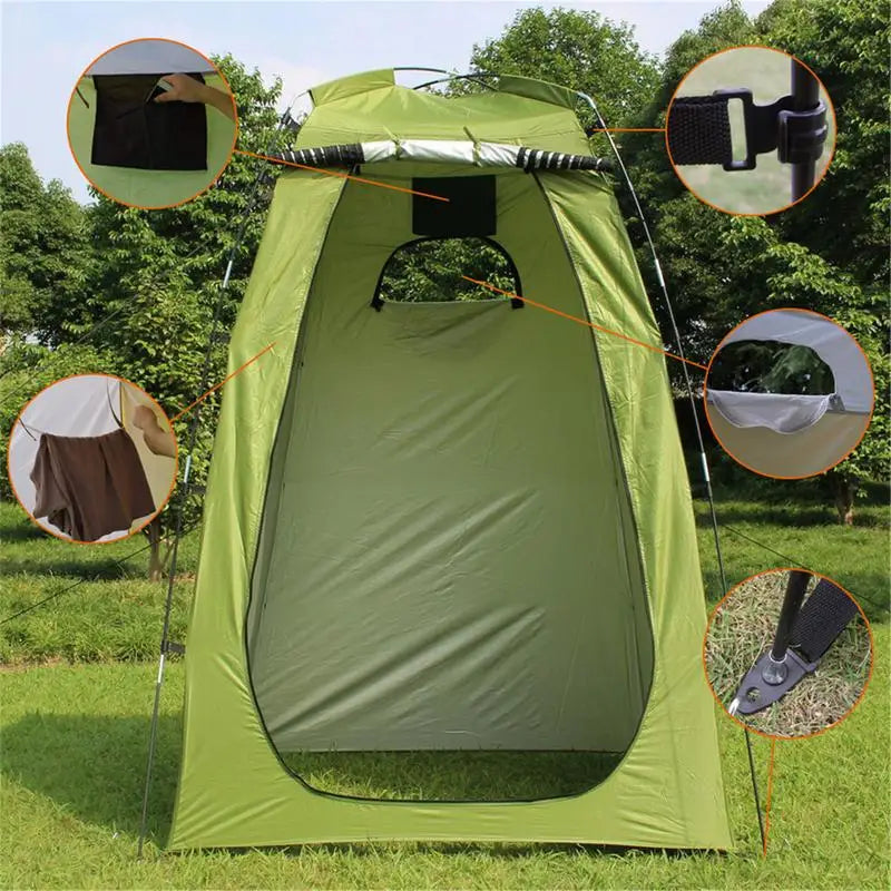 Outdoor Shower Bathing Tent Quick Opening Camping Beach Privacy Toilet Tent Portable Changing Fits Room Sun Protection Tents