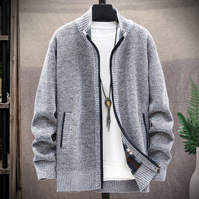 Sweater Jacket Mens Knit Sweater Autumn And Casual Zip Up Hoodies Streetwear Men's Coats Winter New Thick Men Warm Parka Jackets