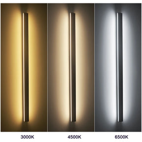 Long Wall Light outdoor Waterproof Modern Long Strip LED lighting wall lamp IP65 Garden AC 85-256v outdoorDecoration