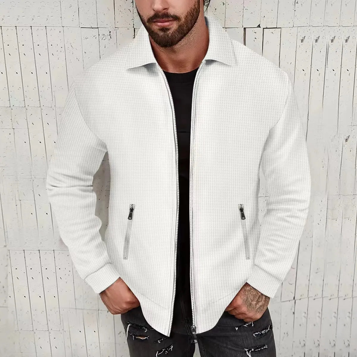 Mens Fashion Simple Solid Men's High Quality Classic Fashion New Zipper Padded Jacket Winter New Thick Men Warm Parka Jackets