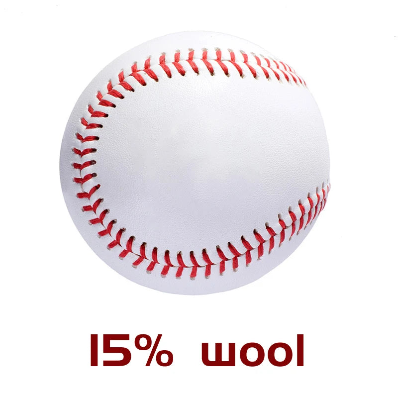 2Pcs High Wool Content Baseball Professional Game Match Top Cowhide 15%50%85% Training Hard Ball Aluminum Bat Hit Durable 9 Inch