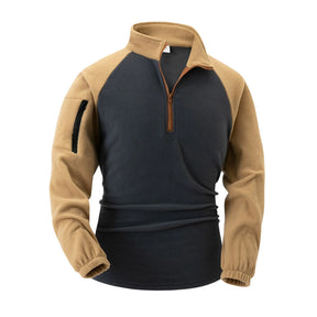 Men's Fleece Sweatshirt Casual Half Zip Pullover Basic Tops Warm Hoodies Autumn Winter Raglan Sleeve StAnd Neck Sweatshirts