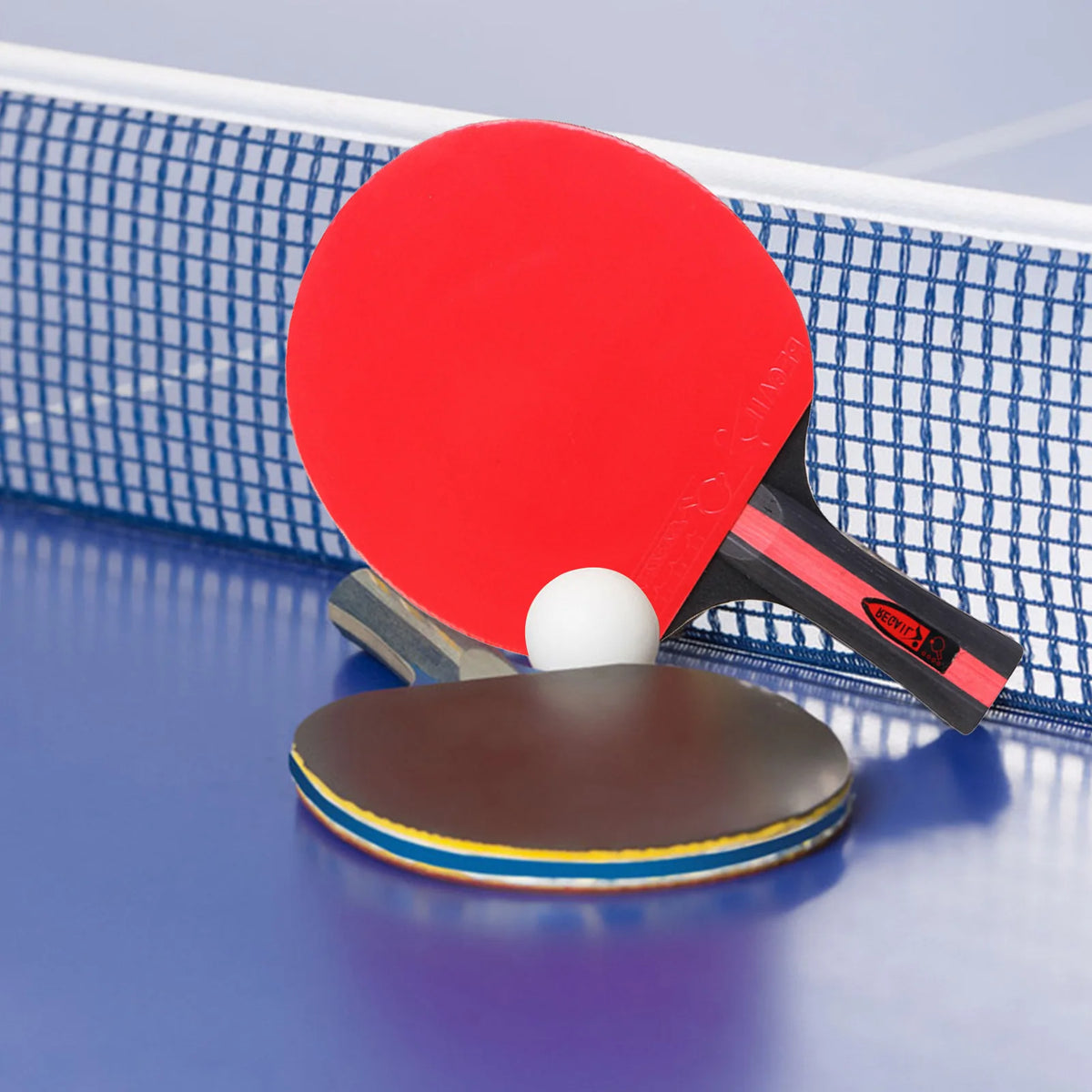 Table Tennis Racket Professional Ping-Pong Racquet Rubber Table Tennis Paddle Long Handle Horizontal Grip Pimples In Paddle