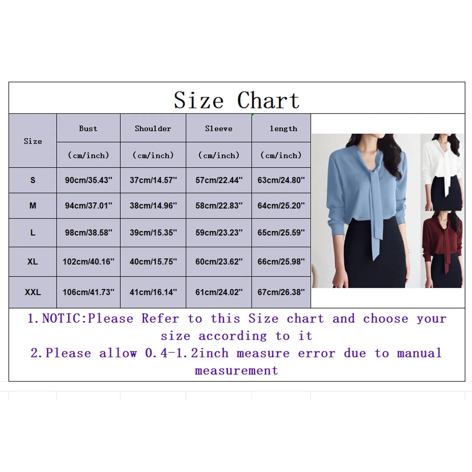 Women's Solid Color Korean Style Tops Office Lady Tie Up Streamer Long Sleeve Shirts Solid Color Curved Hem Split Blouse