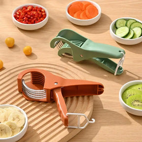 Salad Cutter Chopper Portable Manual Fruit Slicer Creative Vegetable Slicer Kitchen Gadgets Chopping Tool Press Fruit Slicer