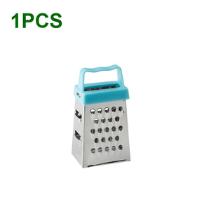 Stainless Steel Mini Four-Sided Grater Planer Non-slip Handle Multifunctional Peel Cutter Fruit Ginger Garlic Grater Kitchen