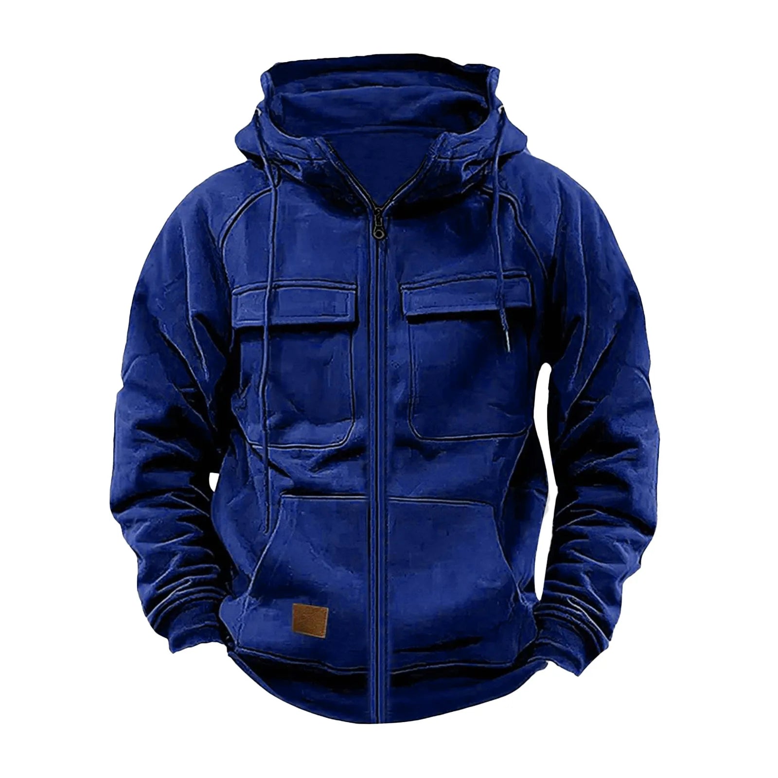 Men's Fall And Winter Hooded Youth Hoodie Men's Overalls Solid Color Casual Hoodie Coat Mens Thin Hoodies Pullover