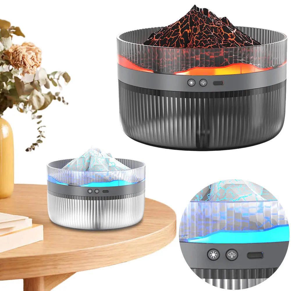 1.5L Volcano Humidifier Essential Oil Diffuser Cool Mist Humidifier Aroma Diffuser for Home Office Bedroom