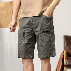 Men'S Summer New Work Shorts Youth Fashion Personality Big Pocket Retro Zipper Capris Loose And Men's Big & Tall Athletic Shorts