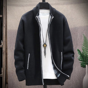 Sweater Jacket Mens Knit Sweater Autumn And Casual Zip Up Hoodies Streetwear Men's Coats Winter New Thick Men Warm Parka Jackets