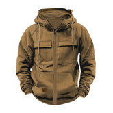 Men's Fall And Winter Hooded Youth Hoodie Men's Overalls Solid Color Casual Hoodie Coat Mens Thin Hoodies Pullover