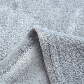 70x50cm Grey Flannel Fleece Blanket Simple Solid Color Sofa Breathable Bedspread Adult Children Soft Warm Throw Home Bed Covers