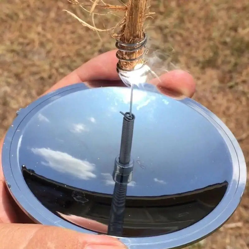 Camping Solar Spark Lighter Fire Starter Sun Focusing Mirror Light Cigarette Emergency Survival Kit Outdoor Survival Tool