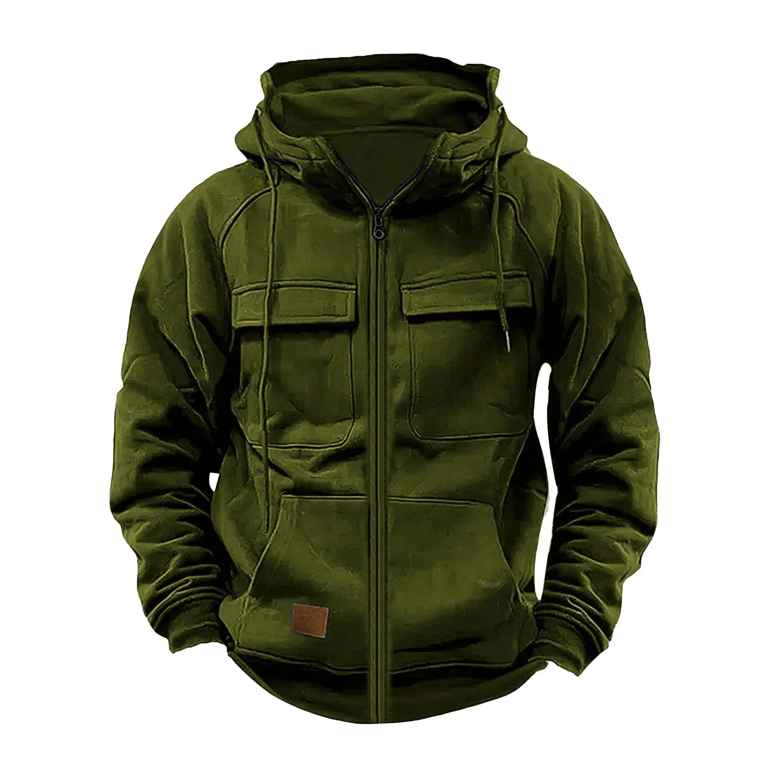 Men's Fall And Winter Hooded Youth Hoodie Men's Overalls Solid Color Casual Hoodie Coat Mens Thin Hoodies Pullover