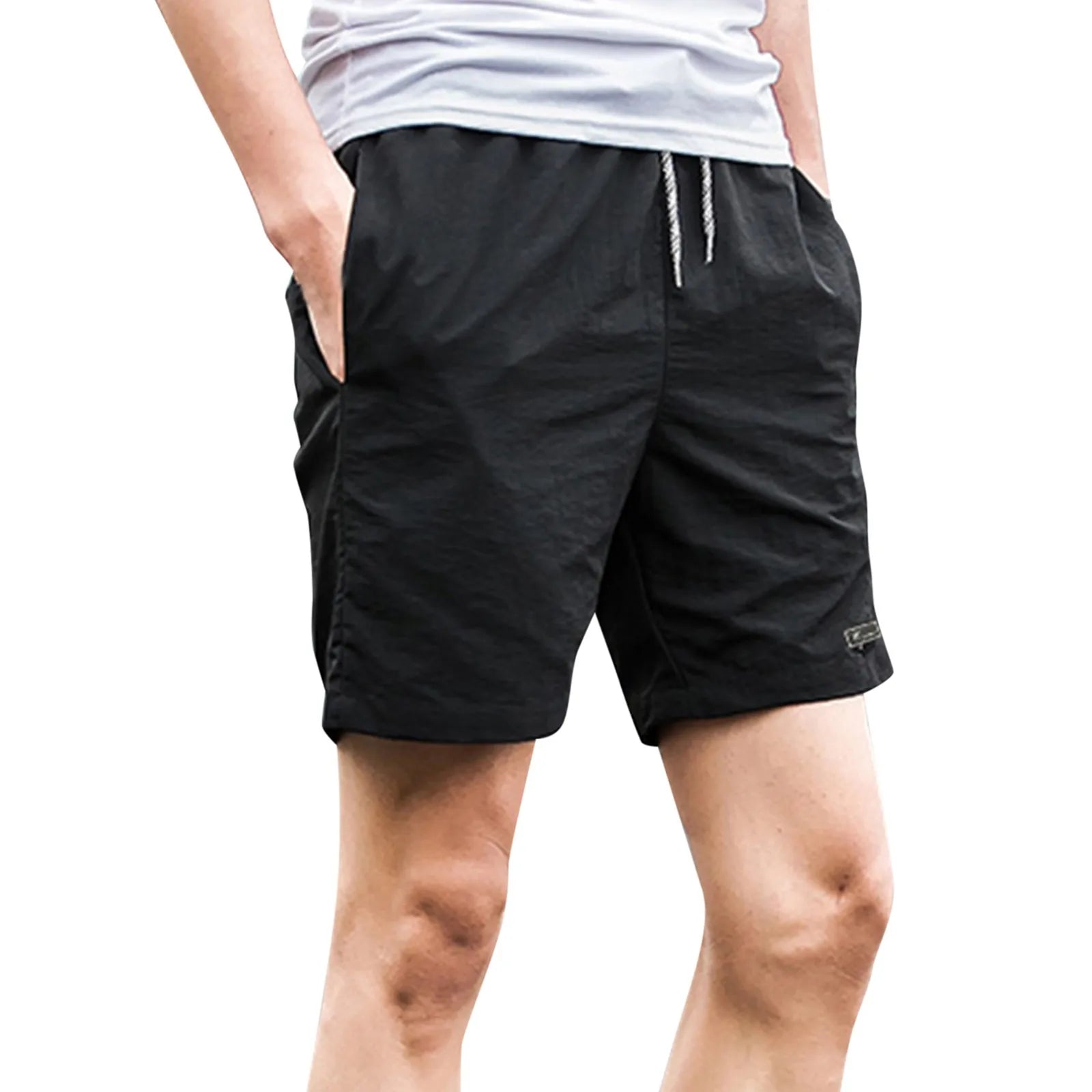 2024 New Summer Men's Shorts Quick Dry Nylon Fitness Training Running Sports Shorts Men Plus Size Workout Gym Short Pants