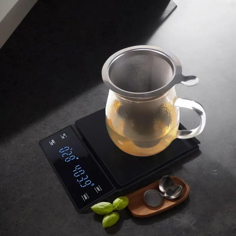 Rechargeable Espresso Scale USB Rechargeable Small Coffee Scale 3Kg/0.1g Kitchen Scale Portable Espresso Scale For Home