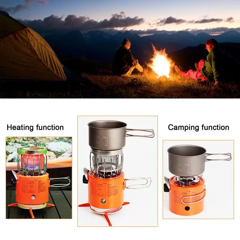 Camping Propane Heater Stove Portable Gas Burner Outdoor Tent Heater Cooking Gear Fishing Heating Equipment Camping Supplies