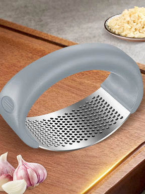 Stainless Steel Garlic Masher Manual Garlic Chopper Curve Garlic Press Crusher for Fruit Vegetable Kitchen Gadget Accessories