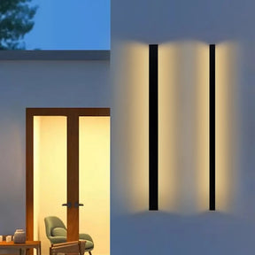 Long Wall Light outdoor Waterproof Modern Long Strip LED lighting wall lamp IP65 Garden AC 85-256v outdoorDecoration