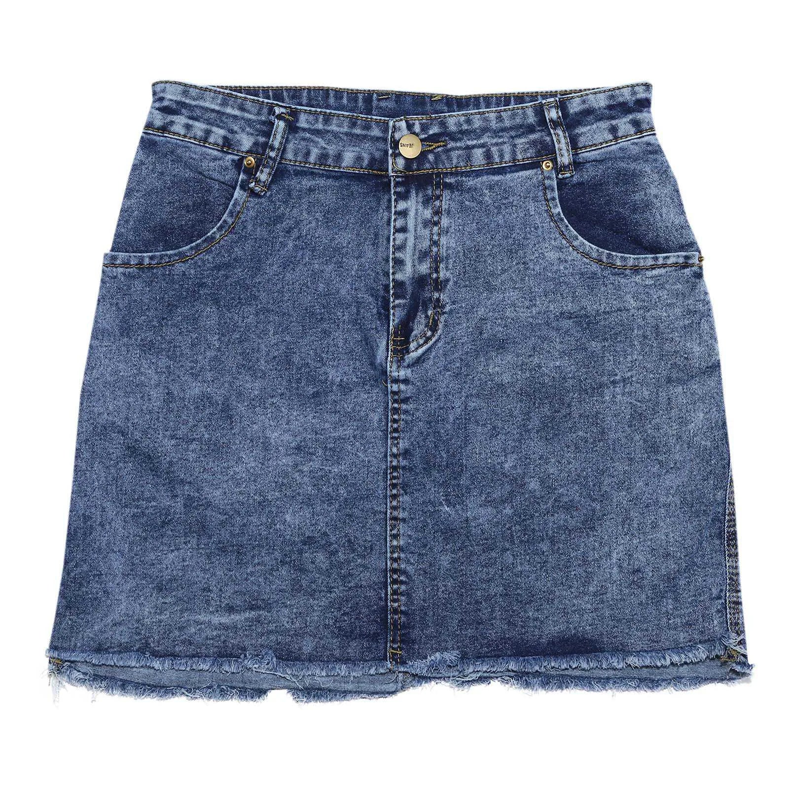 Mini Skirt Women's Wash Mini Female Short Skirts Summer Women's Sexy Denim Skirt Skirts for Women Knee Length Casual