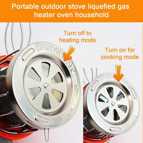 Camping Propane Heater Stove Portable Gas Burner Outdoor Tent Heater Cooking Gear Fishing Heating Equipment Camping Supplies