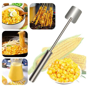 Corn Cob Peeler Stainless Steel Corn Peeling Tool Corn Stripper Tool Corn Thresher Cutter for Home Kitchen Restaurant Supplies